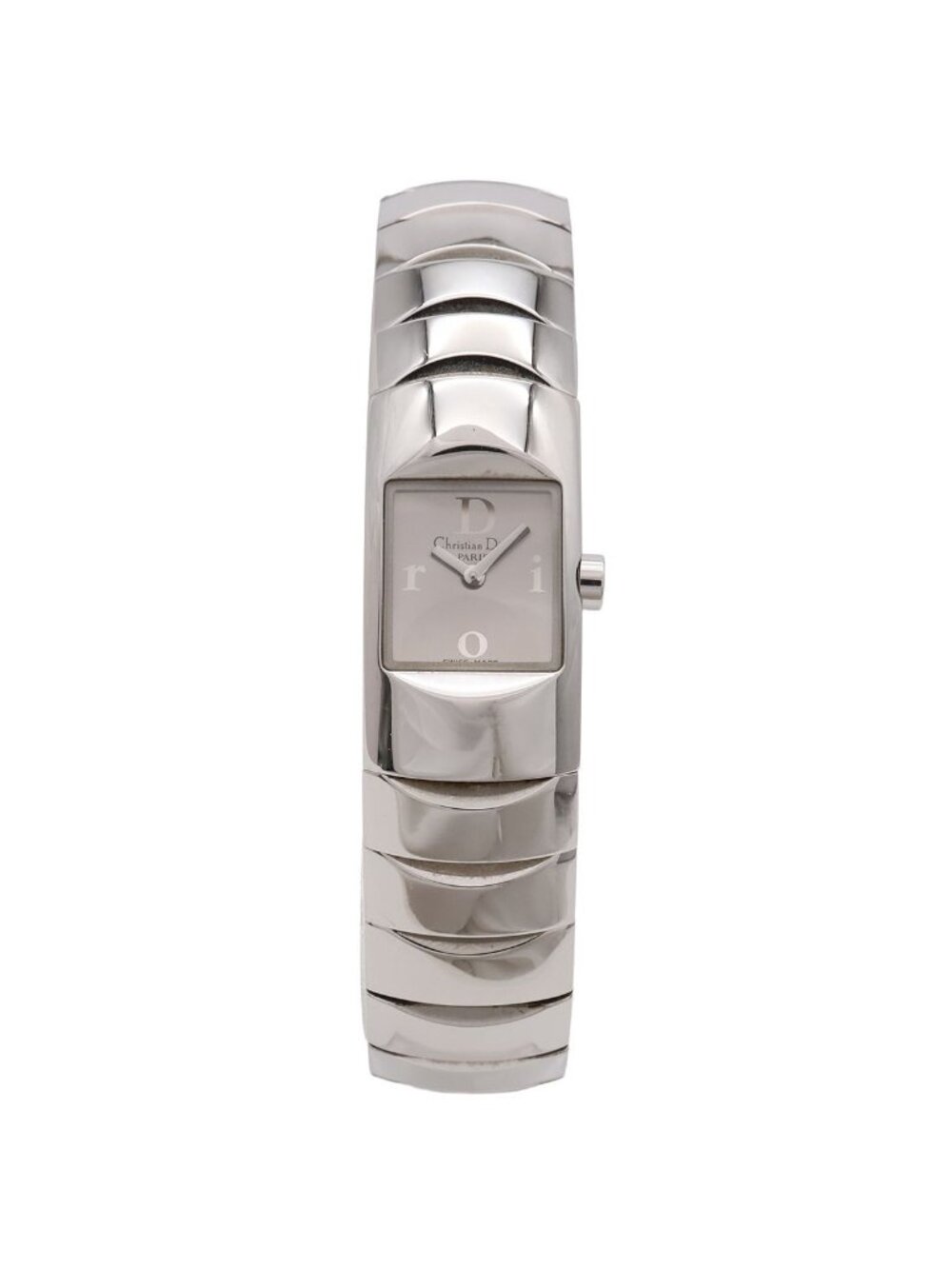 Dior Ific Silver Dial SS Quartz Watch
